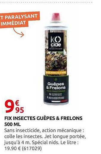 FIX INSECTES GUÊPES & FRELONS 500 ML