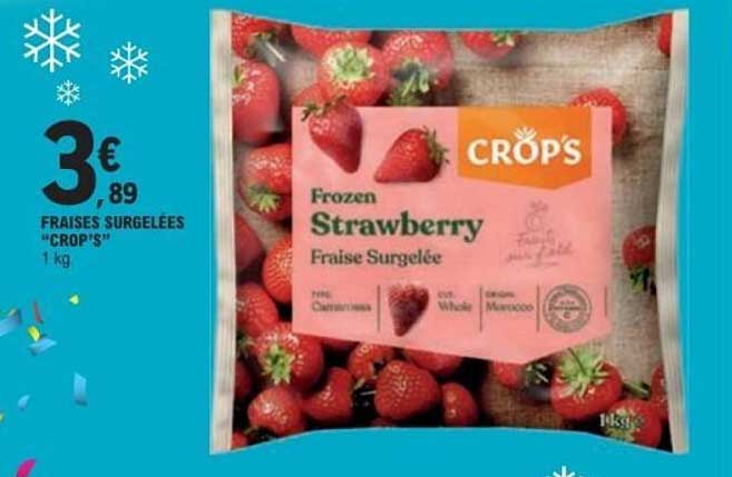 FRAISES SURGELÉES “CROPS” 1 kg