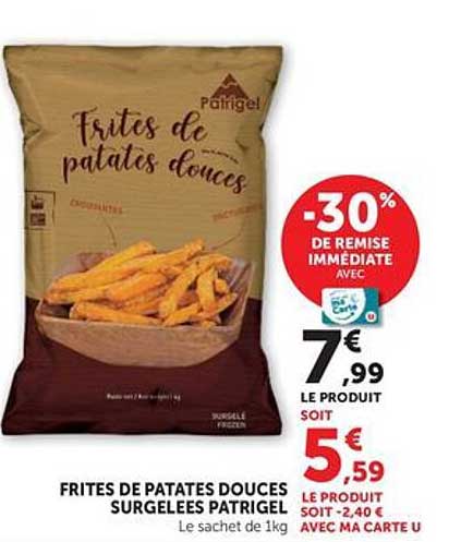 FRITES DE PATATES DOUCES SURGELEES PATRIGEL