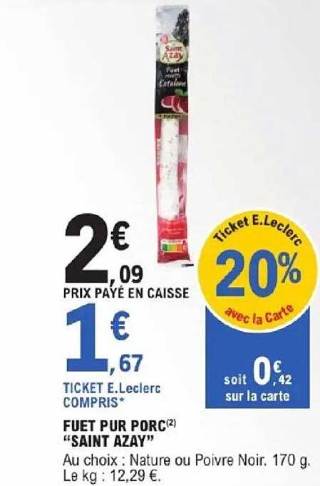 FUEt PUR PORC “SAINT AZAY”