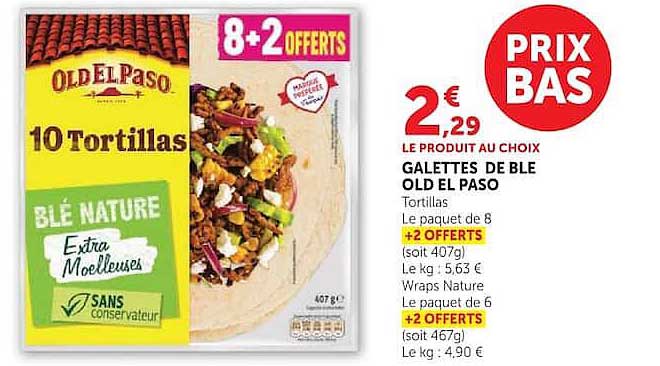 GALLETTES DE BLE OLD EL PASO
