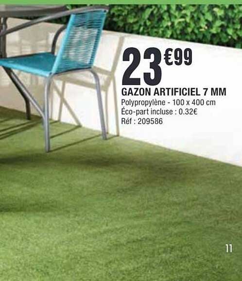 GAZON ARTIFICIEL 7 MM