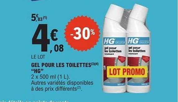 GEL POUR LES TOILETTES “HG”
