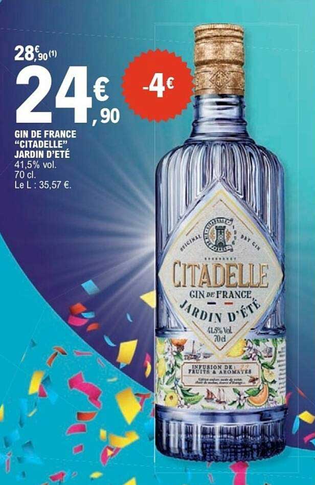GIN DE FRANCE “CITADELLE” JARDIN D’ÉTÉ