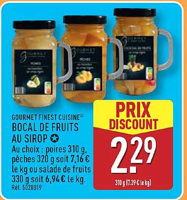 GOURMET FINEST CUISINE® BOCAL DE FRUITS AU SIROP