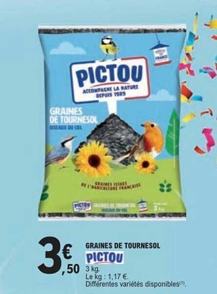 GRAINES DE TOURNESOL PICTOU