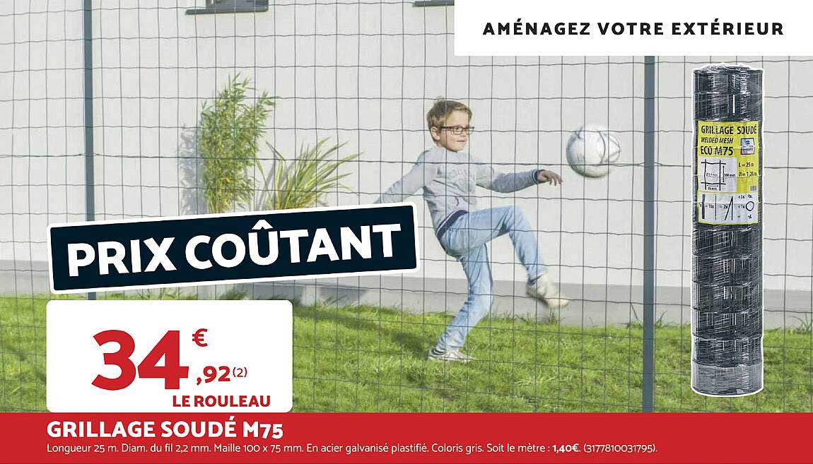 GRILLAGE SOUDÉ M75