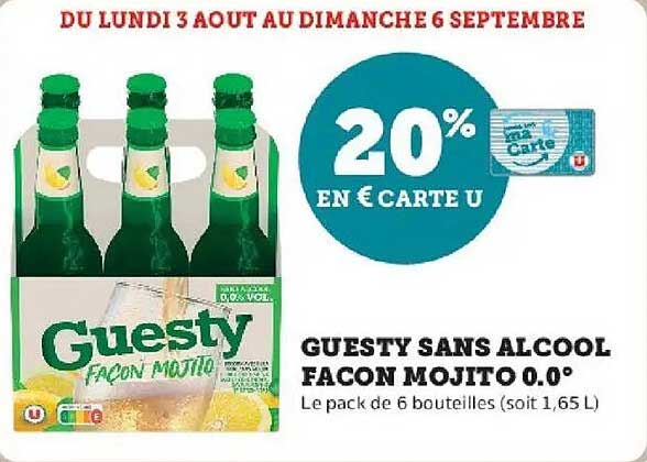 GUESTY SANS ALCOOL FAÇON MOJITO 0.0°