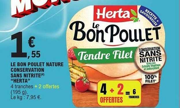 Herta Le Bon Poulet Tendre Filet