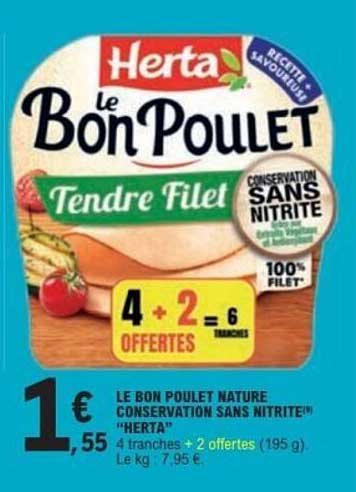 Herta Le Bon Poulet Tendre Filet