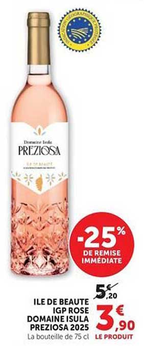 ILE DE BEAUTE IGP ROSE DOMAINE ISULA PREZIOSA 2025