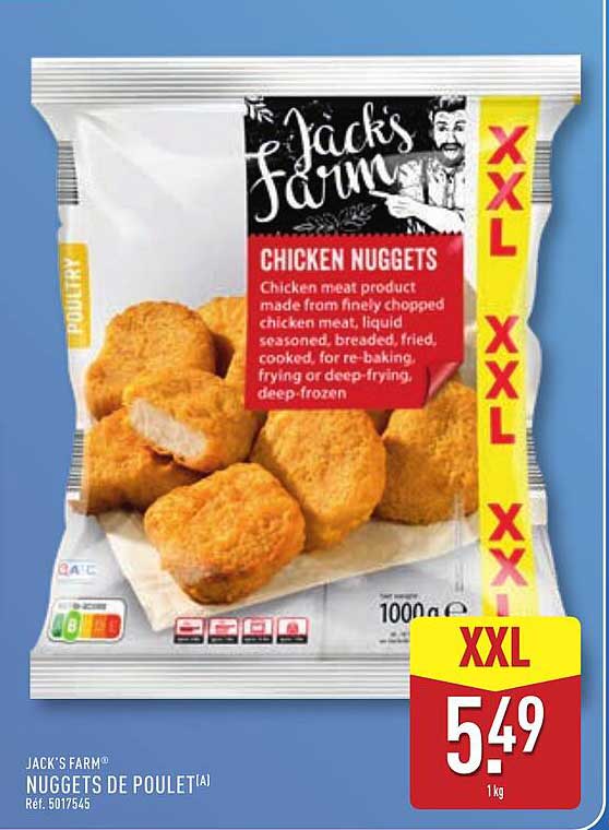 JACK'S FARM NUGGETS DE POULET[A]