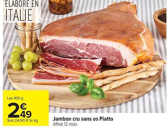 Jambon cru sans os Piatto