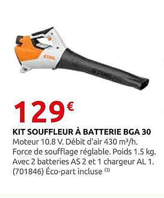 KIT SOUFFLEUR À BATTERIE BGA 30