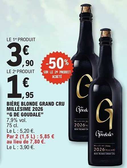 LE 1er PRODUIT 3€90 LE 2e PRODUIT 1€95 -50% SUR LE 2e PRODUIT ACHETÉ