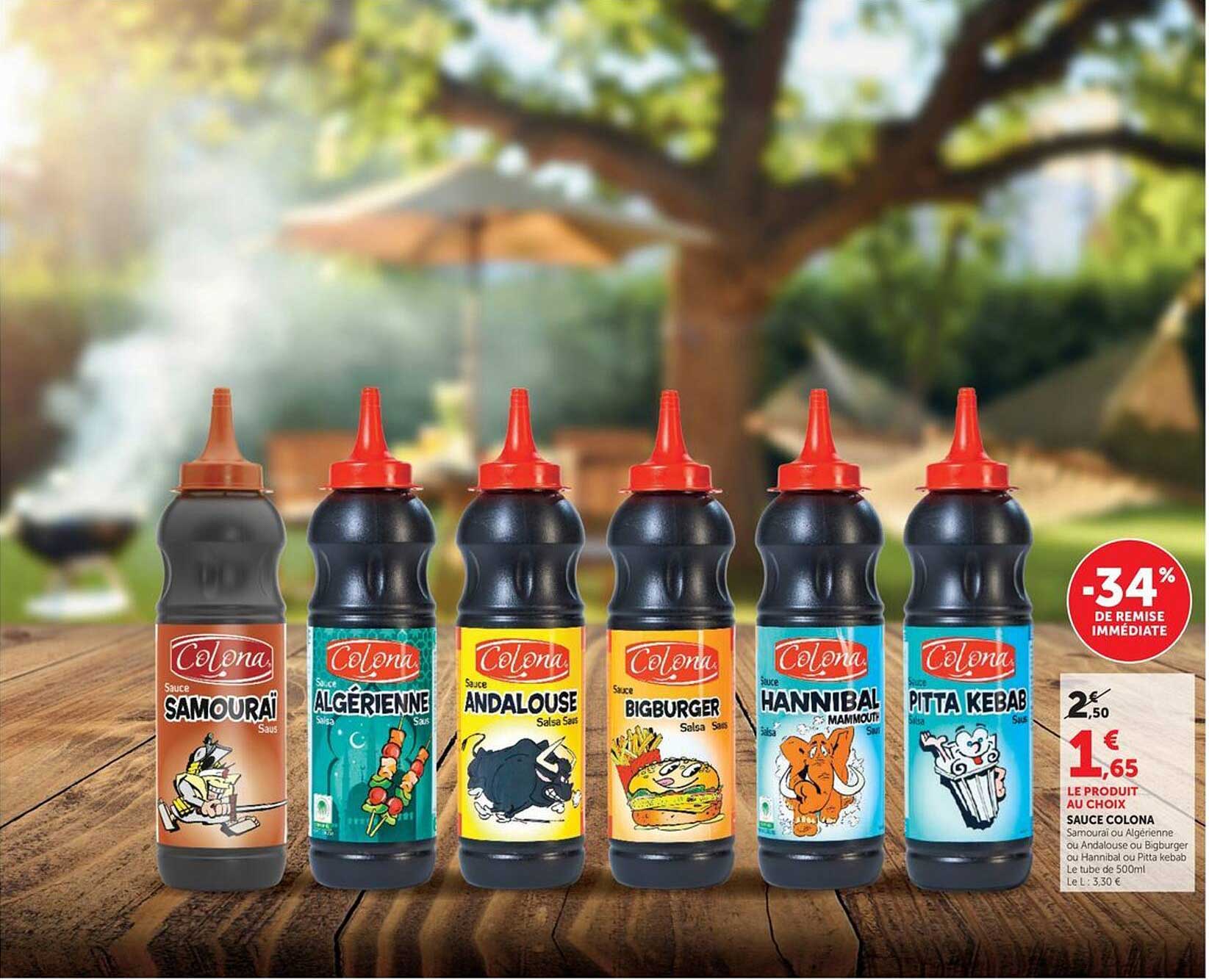 LE PRODUIT AU CHOIX SAUCE COLONA
