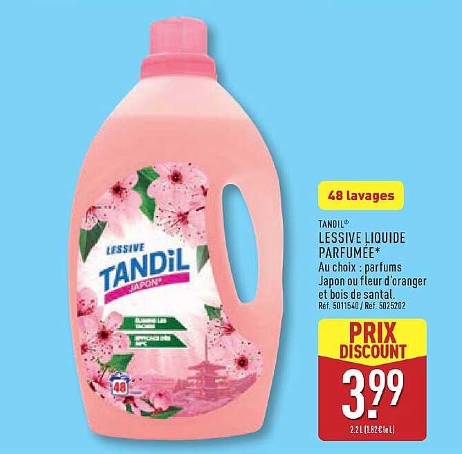 LESSIVE LIQUIDE PARFUMÉE*