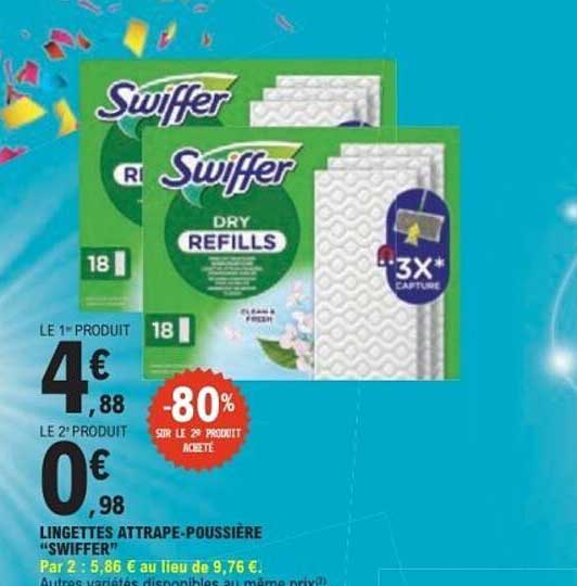 LINGETTES ATTRAPE-POUSSIÈRE “SWIFFER”