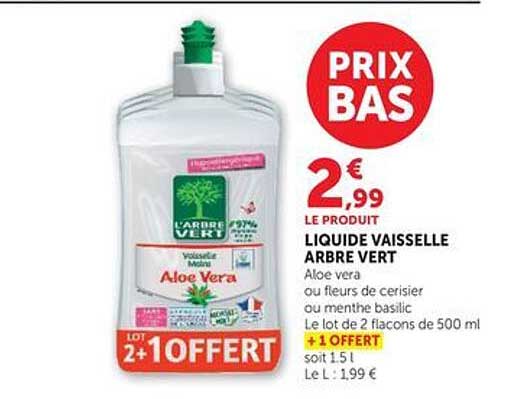 LIQUIDE VAISSELLE ARBRE VERT