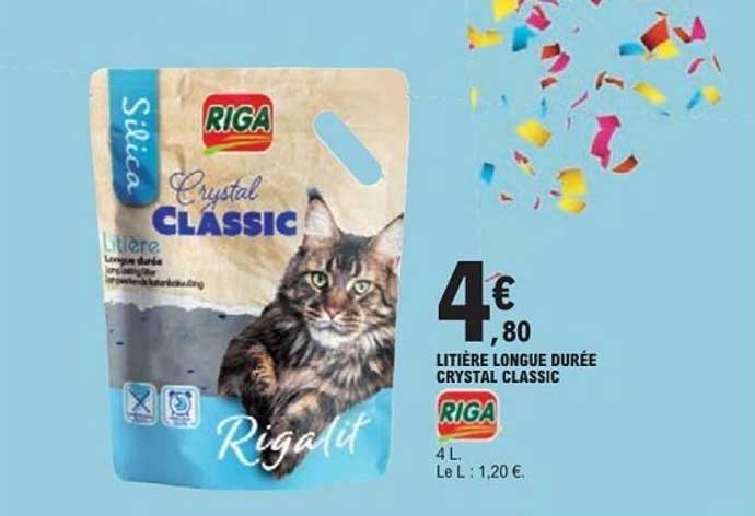 LITIÈRE LONGUE DURÉE CRYSTAL CLASSIC RIGA