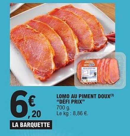 LOMO AU PIMENT DOUX (3) “DÉFI PRIX” 700 g