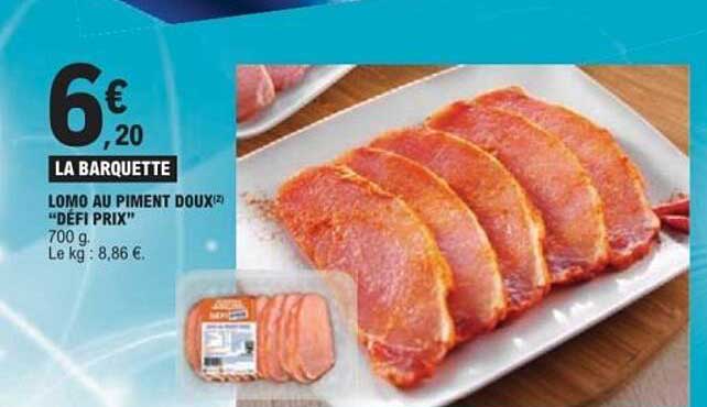 LOMO AU PIMENT DOUX “DEFI PRIX” 700 g