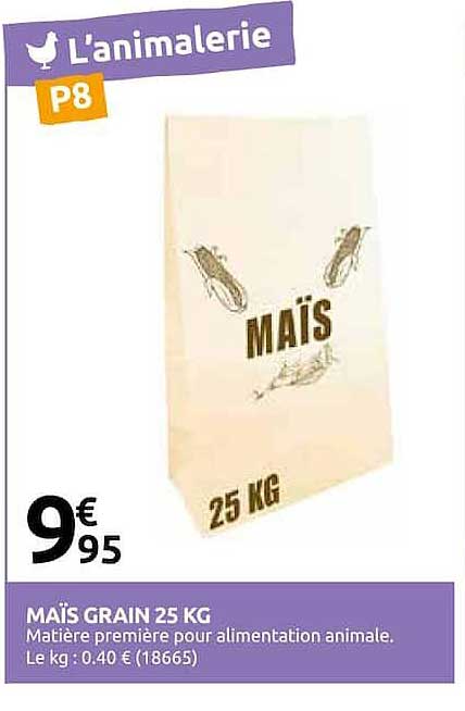 MAÏS GRAIN 25 KG