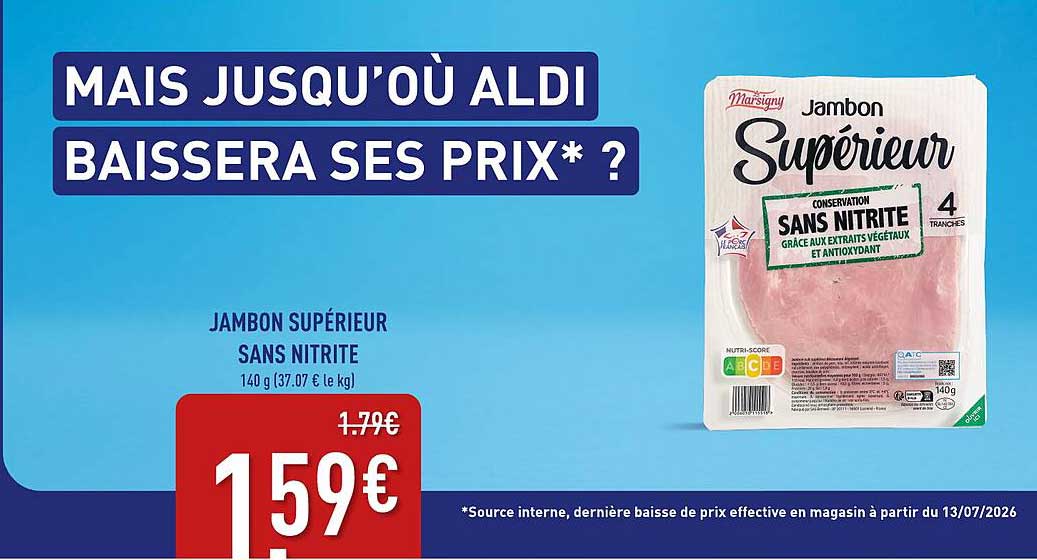 MAIS JUSQU'OÙ ALDI BAISSERA SES PRIX* ?