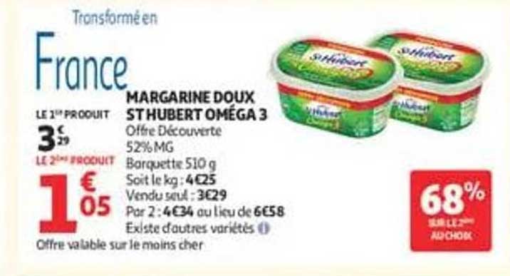 MARGARINE DOUX ST HUBERT OMEGA 3