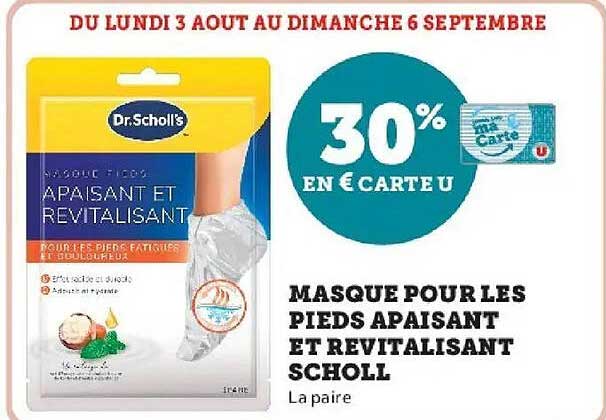 MASQUE POUR LES PIEDS APAISANT ET REVITALISANT SCHOLL
