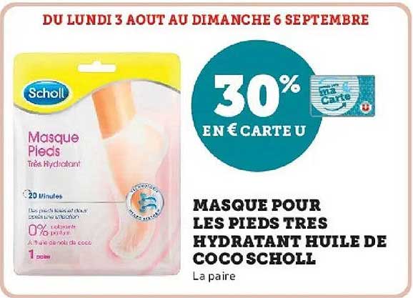 MASQUE POUR LES PIEDS TRES HYDRATANT HUILE DE COCO SCHOLL