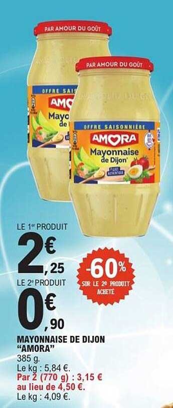 MAYONNAISE DE DIJON “AMORA”
