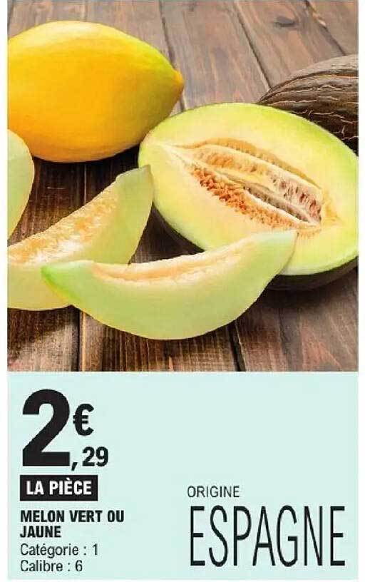 MELON VERT OU JAUNE