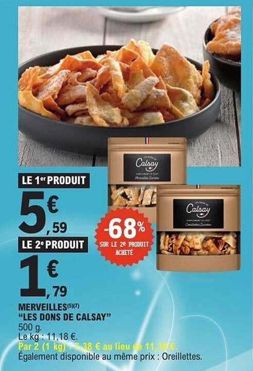 Merveilles (5x7) "Les Dons de Calsay" 500 g
