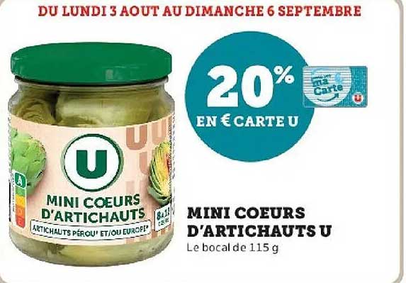 MINI COEURS D'ARTICHAUTS U