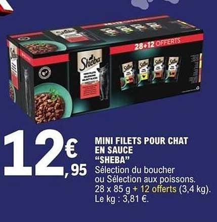 MINI FILETS POUR CHAT EN SAUCE “SHEBA”