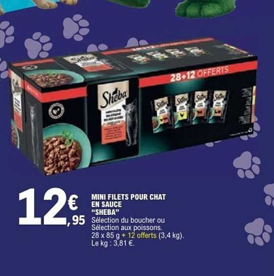 MINI FILETS POUR CHAT EN SAUCE «SHEBA»