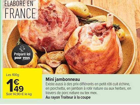 Mini jambonneau