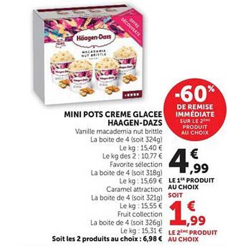 MINI POTS CREME GLACEE HAAGEN-DAZS