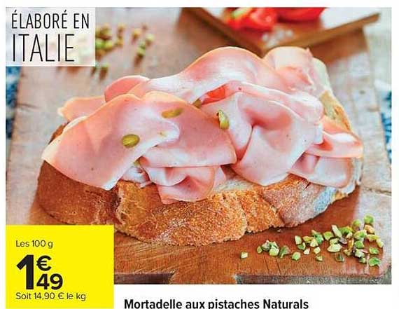 Mortadelle aux pistaches Naturals