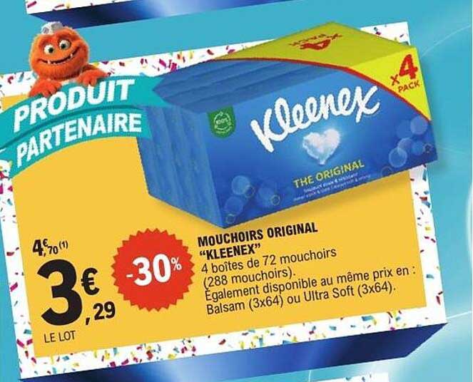 MOUCHOIRS ORIGINAL "KLEENEX"