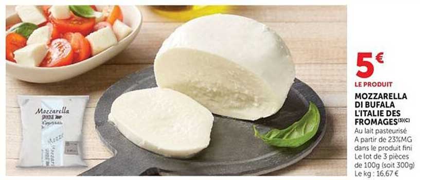 MOZZARELLA DI BUFALA L'ITALIE DES FROMAGES