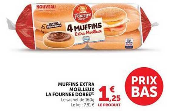 MUFFINS EXTRA MOELLEUX LA FOURNÉE DORÉE