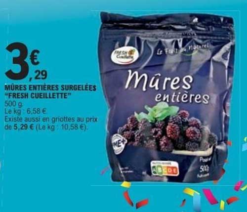MÛRES ENTIÈRES SURGELÉES “FRESH CUEILLETTE”