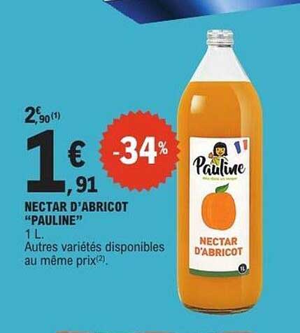 NECTAR D'ABRICOT "PAULINE"