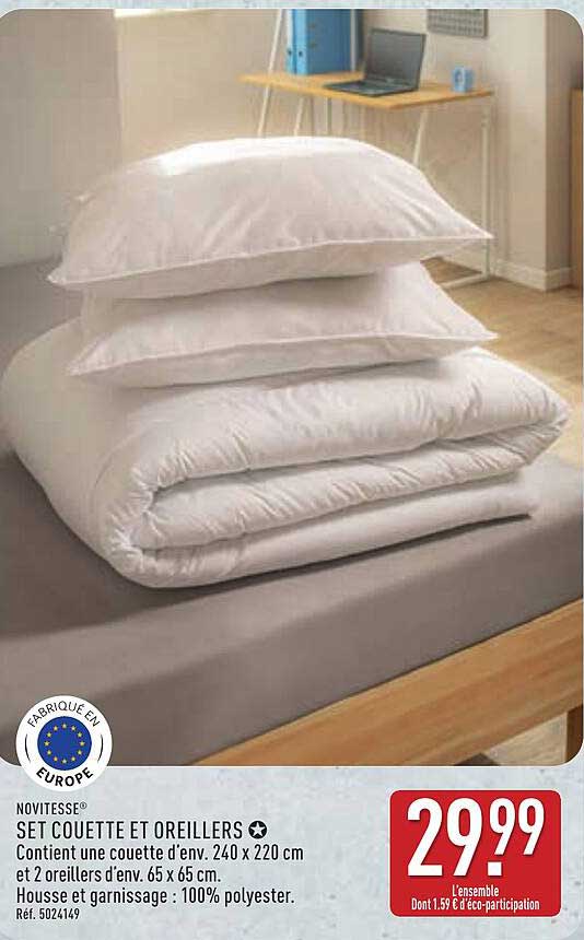 NOVITESSE® SET COUETTE ET OREILLERS