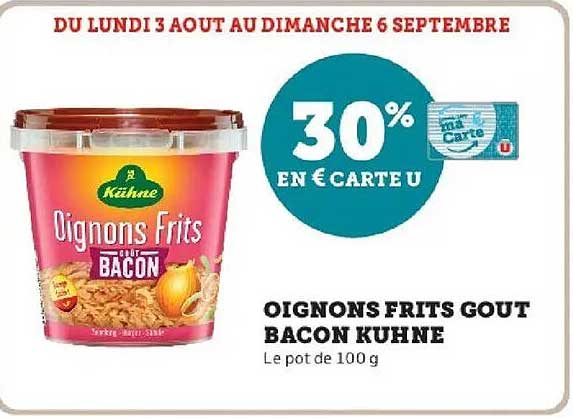 OIGNONS FRITS GOUT BACON KUHNE