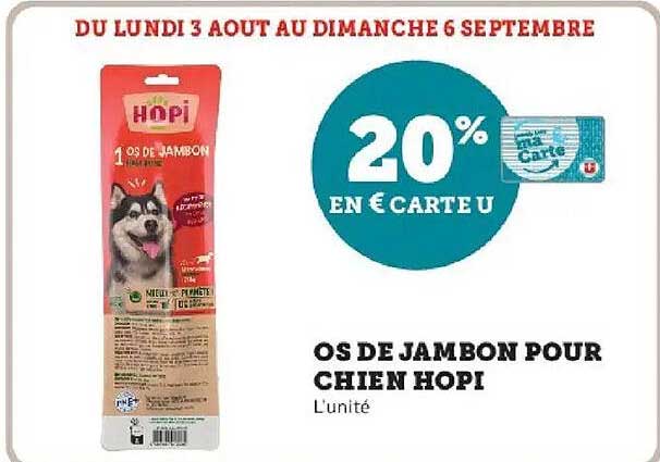 OS DE JAMBON POUR CHIEN HOPI