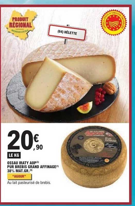 OSSau IRATY AOP PUR BREBIS GRAND AFFINAGE 38% MAT.GR. “AGOUR”
