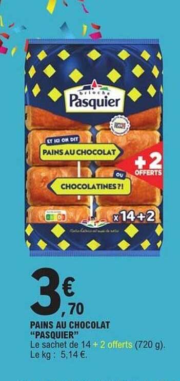 PAINS AU CHOCOLAT "PASQUIER"